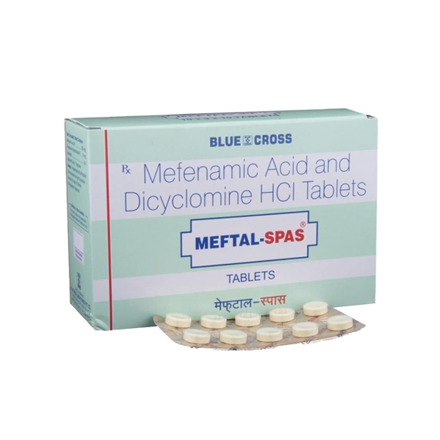Meftal-Spas® 10mg Tabs / Drops / Suspension / Injection (Dicyclomine & Mefenamic Acid)