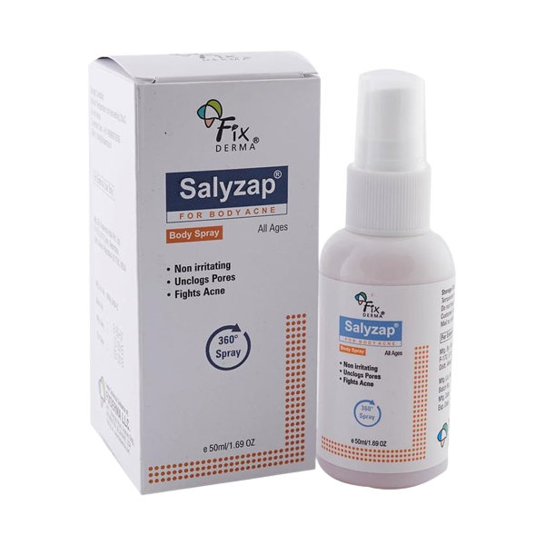 Salyzap For Body Acne Salicylic Acid Spray