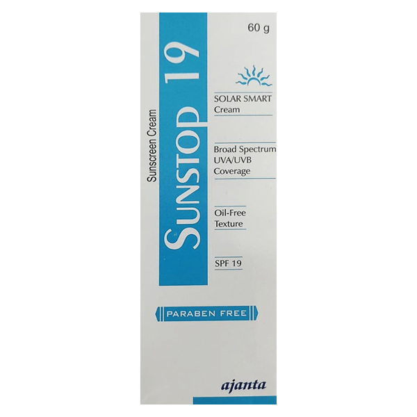 Sunstop SPF 19 Cream (Micronized Zinc Oxide)