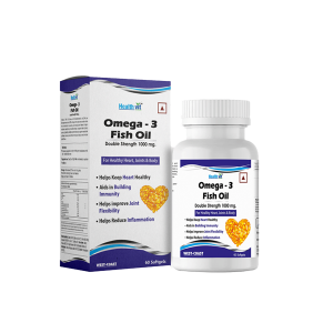 HealthVit Omega-3 Softgels (Fish Oil, Eicosapentaenoic Acid, Docosahexaenoic Acid)