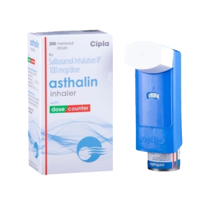 Asthalin HFA Inhaler 100 mcg 200 mdi (Salbutamol)
