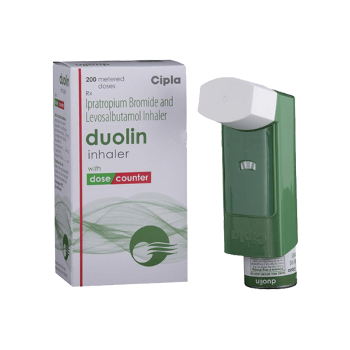 Duolin Inhaler 50mcg 20mcg (Levosalbutamol & Ipratropium)