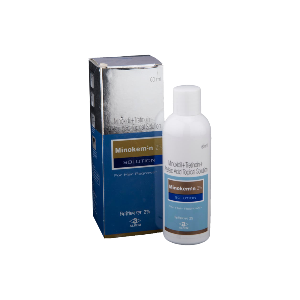Minokem N 2 Hair Regrowth Topical Solution (Minoxidil, Tretinoin and Azelaic acid)
