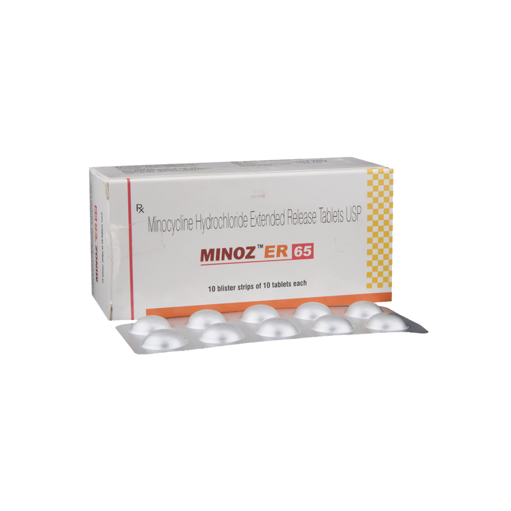 Minoz ER 65 mg Tablet (Minocycline Hydrochloride)