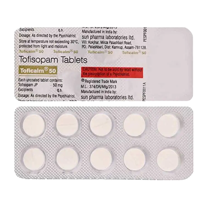 Toficalm 50 Tablets (Tofisopam)