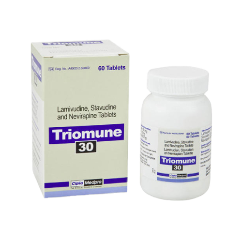Triomune 30mg (Lamivudine, Stavudine & Nevirapine)