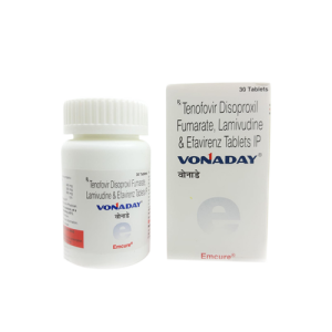 Vonaday Tablets (Lamivudine, Tenofovir Disoproxil Fumarate & Efavirenz)