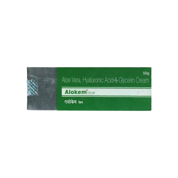 Alokem Skin Cream (Aloe Vera, Hylauronic Acid & Glycerin)