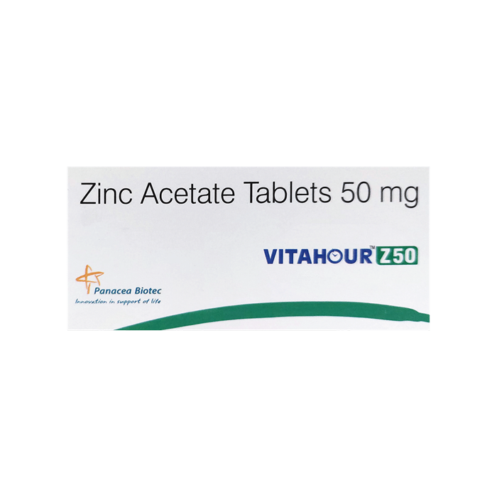 Vitahour Z50 Tablets (Zinc Acetate)