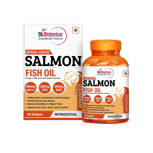 St.Botanica Salmon Fish Oil Softgels (Omega-3 Fatty Acids, EPA & DHA)