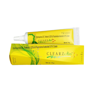 Clearz Max Cream 15gm (Hydroquinone, Tretinoin & Fluocinolone Acetonide)
