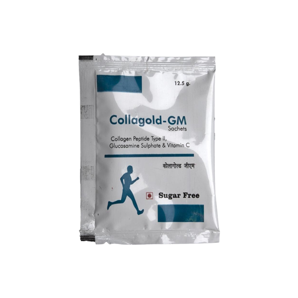 Collagold-GM Sachets (Glucosamine Sulphate, Aflapin, Collagen Peptide & Vitamin C)