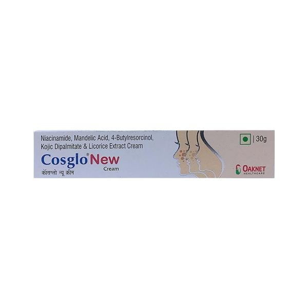 Cosglo New Cream (Niacinamide, Mandelic Acid, 4-Butylresorcinol, Kojic Dipalmitate & Licorice Extract)