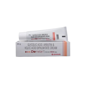 Demelan Natural Skin Whitening Cream (Glycolic Acid, Alpha Arbutin & Kojic Acid)