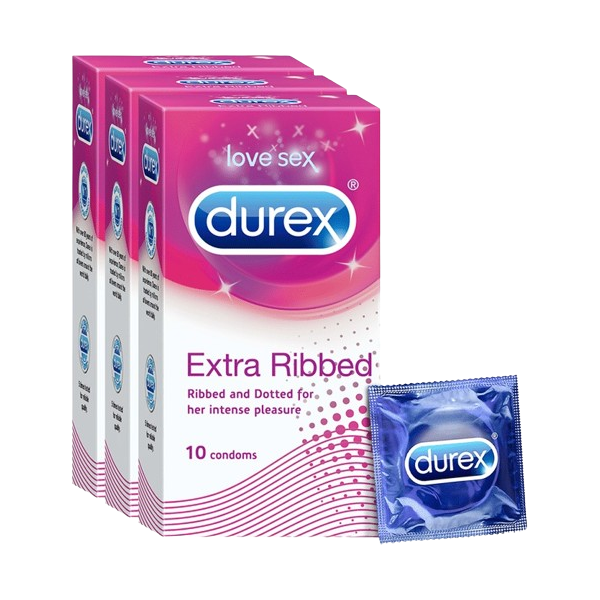 Durex Extra Ribbed Condoms