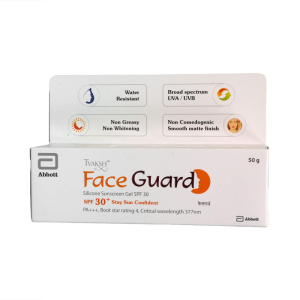 Face Guard SPF-30 PA+++ Gel (Water Resistant Silicone Sunscreen)