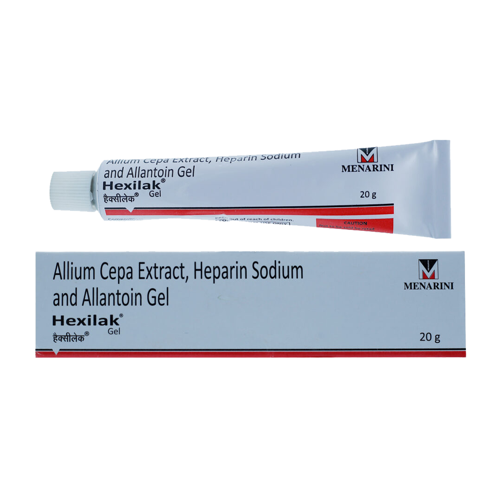 Hexilak® Gel (Allium Cepa Extract, Heparin Sodium & Allantoin)