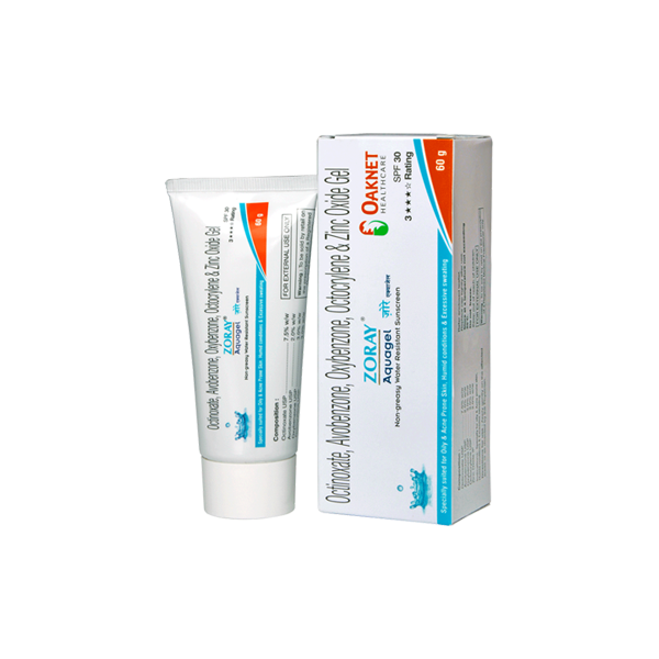 Aquagel Zoray SPF 30 (Octinoxate, Avobenzone, Oxybenzone, Octocrylene & Zinc)