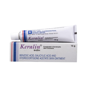 Keralin Psoriasis Ointment 15gm (Benzoic Acid, Hydrocortisone and Salicylic Acid)