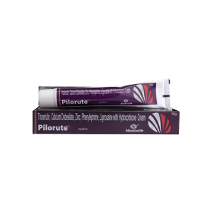 Pilorute Hemorrhoids Treatment Cream (Lidocaine, Calcium Dobesilate, Hydrocortisone, Phenylephrine, Zinc & Troxerutin)
