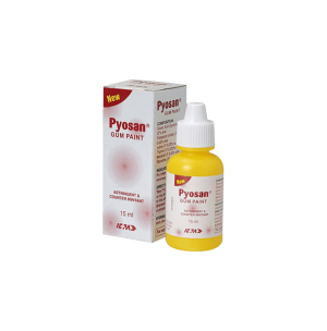 Pyosan Gum Paint for Inflamed Sore Gums (Tannic, Iodide, Iodinem, Thymol & Menthol)