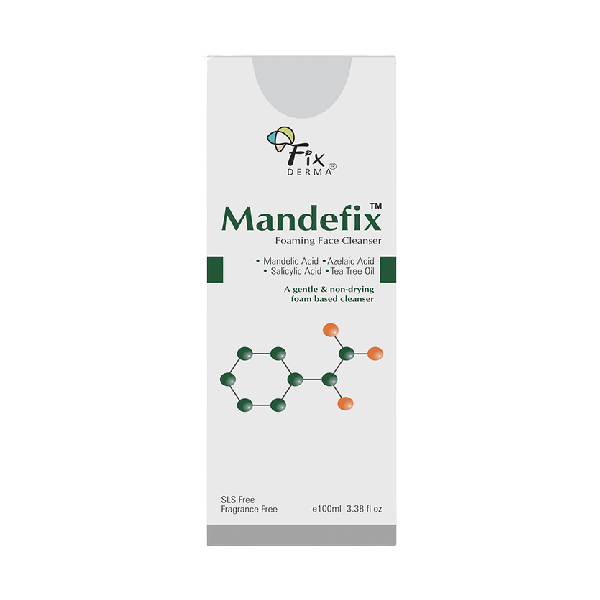 Mandefix Gentle Foaming Face Cleanser (Mandelic Acid, Azelaic Acid, Salicylic Acid & Tea Tree Oil)