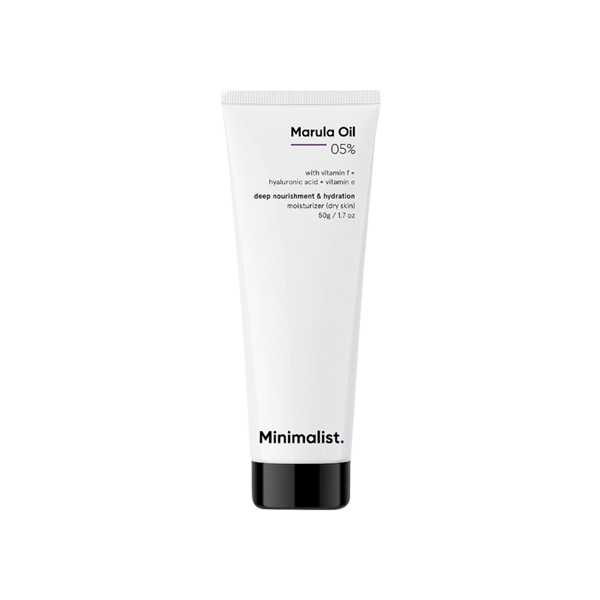 Minimalist Marula Oil 05% Moisturizer Cream (Vitamin E + Vitamin F & Hyaluronic Acid)
