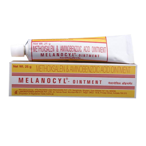 Melanocyl® Ointment 25gm (Methoxsalen & Aminobenzoic Acid)