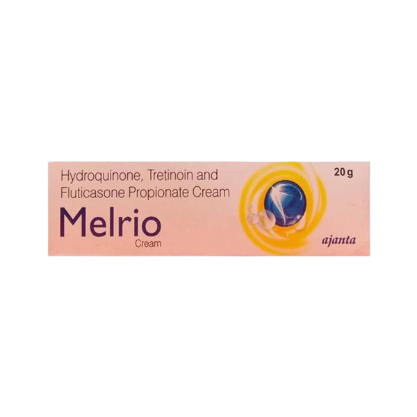 Melrio Skin Whitening Cream (Hydroquinone, Tretinoin & Fluticasone Propionate)