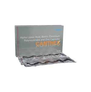 Canthex Skin & Hair Capsules (Alpha Lipoic Acid, Biotin, Chromium Polynicotinate & Zinc)