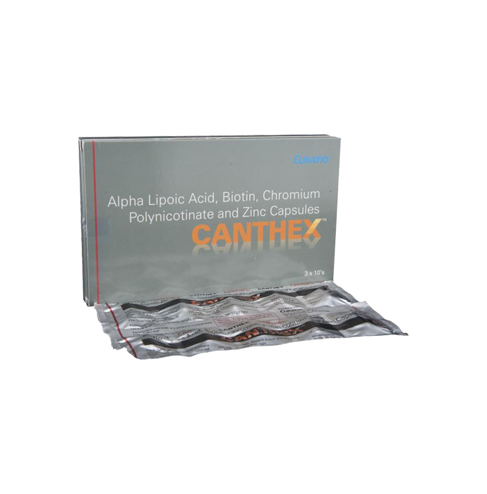 Canthex Skin & Hair Capsules (Alpha Lipoic Acid, Biotin, Chromium Polynicotinate & Zinc)