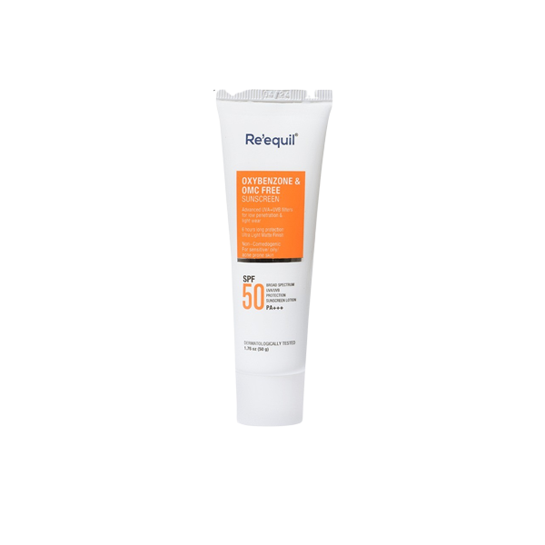 Oxybenzone-Free SPF 50 Sunscreen (Eurol Bt, Tocopheryl Acetate & Aloe Vera Extract)