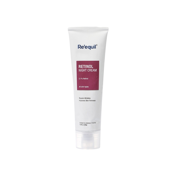 RE' EQUIL 0.1% Night Cream – 30g (Retinol, Bidens Pilosa Extract & Elaeis Guineensis Oil)