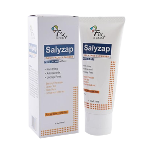 Salyzap Daily Face Acne Cleanser (Benzoyl Peroxide, Green Tea, Aloe Vera & Cinnarion Bark)
