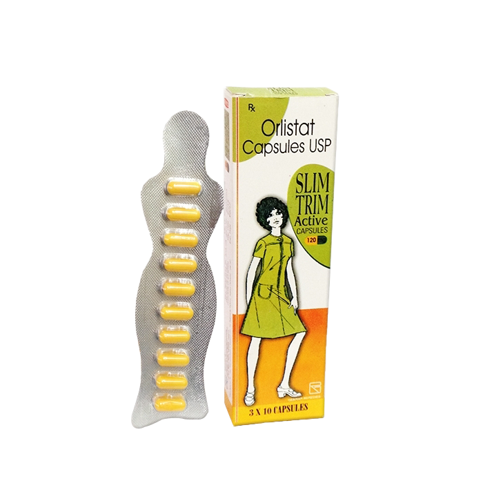 Orlistat Slim Trim Active Capsules 120mg (Orlistat)