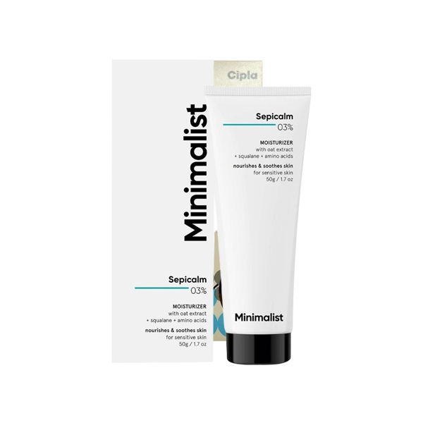 Minimalist Sepicalm 03% Moisturizer (Oat Extract, Squalane, Polyglutamic & Amino Acids)