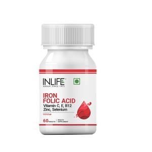 Iron Supplement Tablets (Iron, Folic Acid, Vitamins C, E, B12, Zinc & Selenium)
