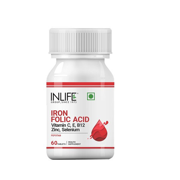 Iron Supplement Tablets (Iron, Folic Acid, Vitamins C, E, B12, Zinc & Selenium)