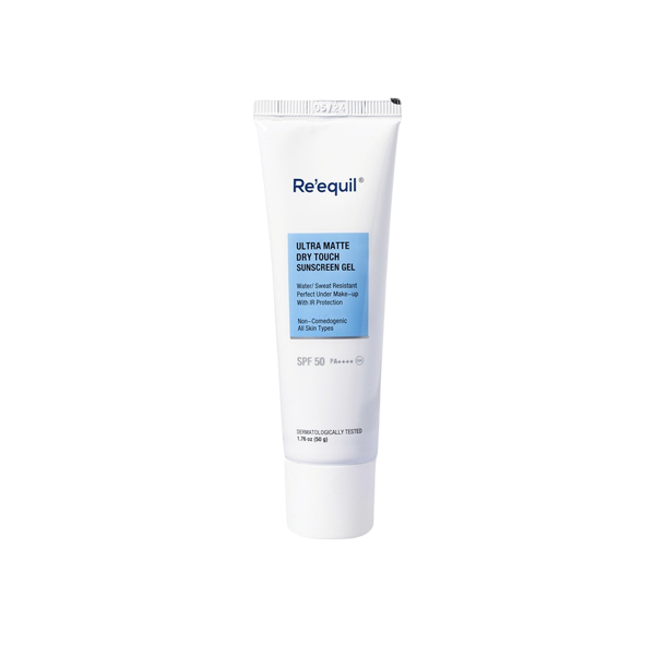 Ultra Matte Dry Touch Sunscreen Gel SPF 50 PA++++ (Physalis Angulata Extract, Caprylic Capric Triglyceride, Titanium Dioxide & Zinc Oxide)