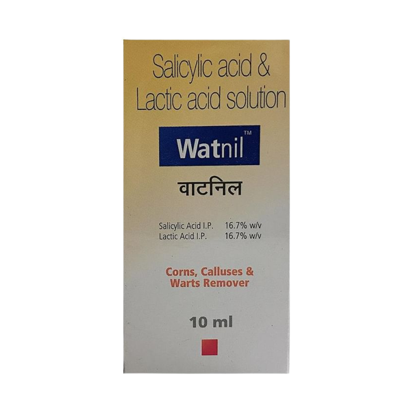 Watnil Warts, Corns, Fungal Solution (Salicylic Acid, Lactic Acid & Corns Solution)