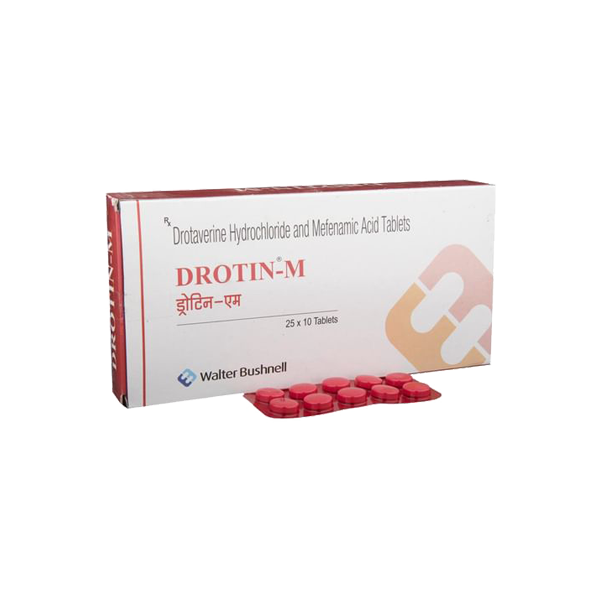 Drotin-M Tablets (Drotaverine & Mefenamic Acid)