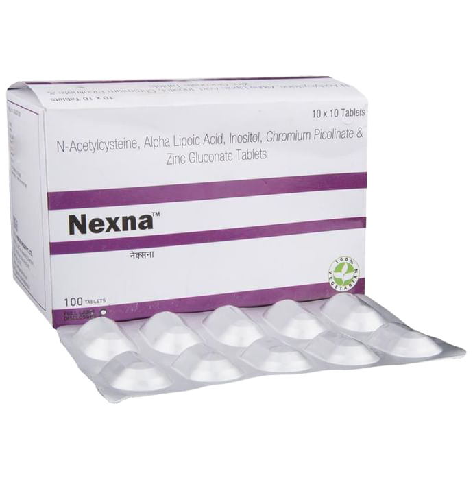 Nexna Tablets (N-Acetylcysteine, Alpha Lipoic Acid, Inositol, Chromium Picolinate & Zinc Gluconate)